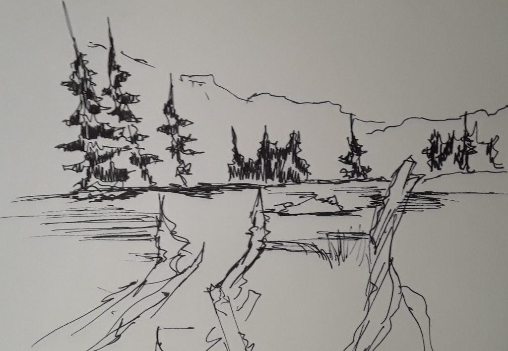 1 Minute Sketch Acadia